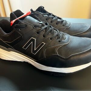 New Balance Men's Black and White Golf Shoes